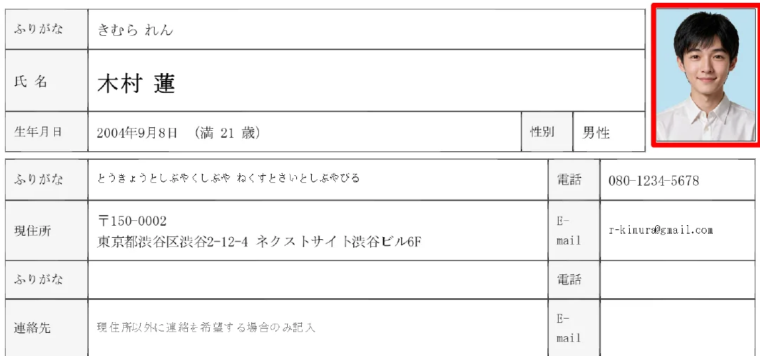 写真の準備と貼り方